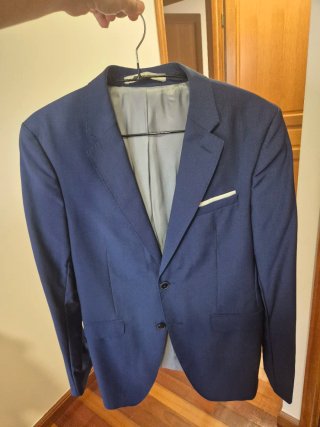 Americana Blazer Zara Man Azul Marino