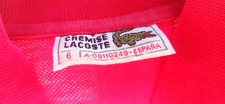 Polo Lacoste Rojo