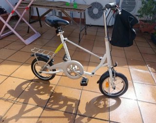Bicicleta Plegable Blanca