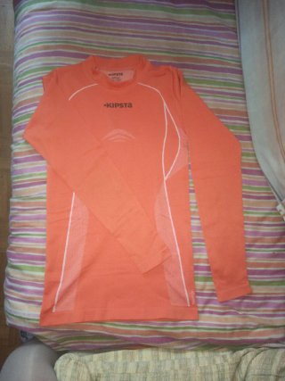 Camiseta térmica Kipsta naranja