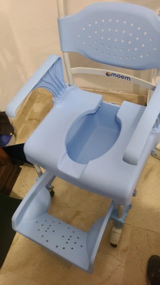 Silla ducha y water Moem azul