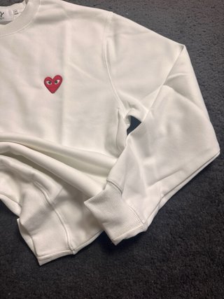 Sudadera Comme des Garçons PLAY Blanca