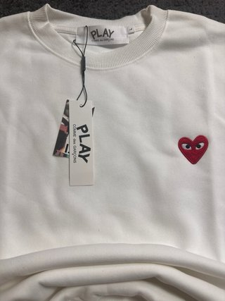 Sudadera Comme des Garçons PLAY Blanca