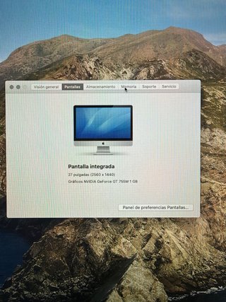iMac 27 Catalina Plata