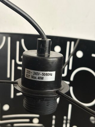Lámpara de techo Ikea negra