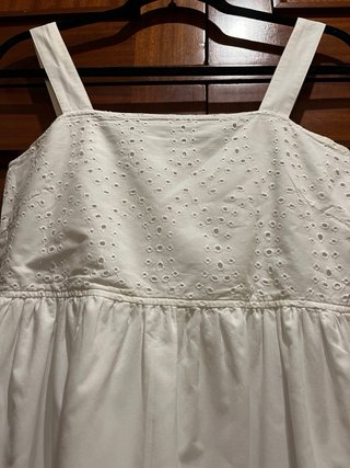Vestido blanco de algodón