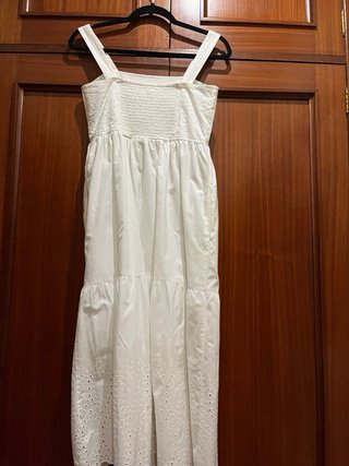 Vestido blanco de algodón