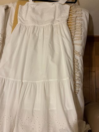 Vestido blanco de algodón