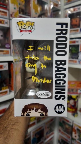 Funko Pop Frodo Baggins 444 Firmado y certificado