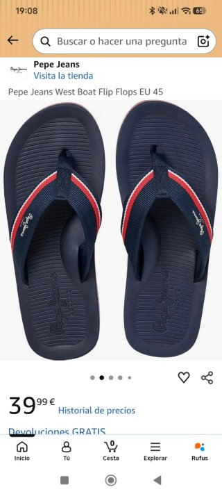 Chanclas Pepe Jeans Hombre Azul Marino