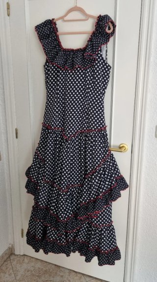 Bata Rociera Flamenca Lunares