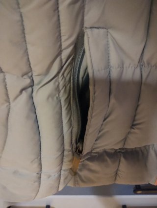 Chaquetón plumón acolchado azul pastel