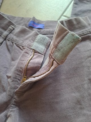 Pantalones campana pana Trafaluc morados vintage