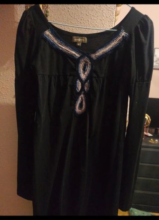 Vestido negro manga larga SURKANA Talla M