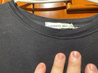 Camiseta Lacoste Negra Talla XXL