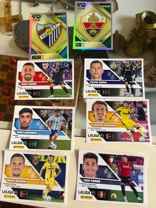 Lote de 8 Cromos Panini Liga 2026-27