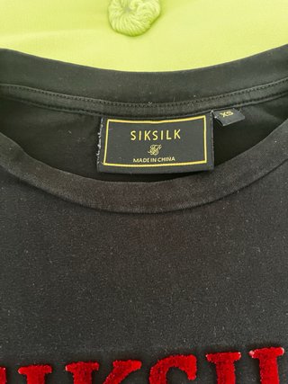 Camiseta SikSilk Negra Talla XS