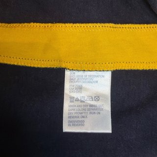 Polo Nike Vintage Azul Marino y Amarillo Vintage