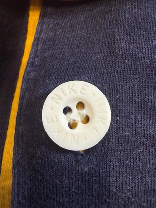 Polo Nike Vintage Azul Marino y Amarillo Vintage