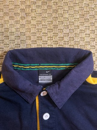 Polo Nike Vintage Azul Marino y Amarillo Vintage