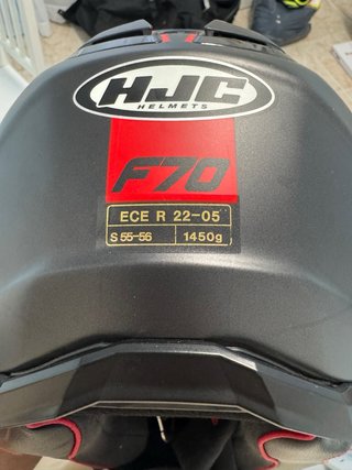 Casco HJC F70 con intercomunicador