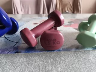 Set Mancuernas Decathlon 1kg, 1.5kg, 2kg