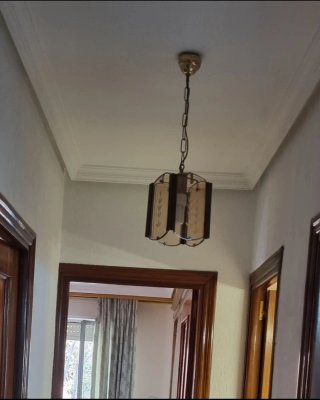 Lámparas clásicas de madera (3 unidades)
