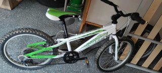 Bicicleta Infantil WRC Blanca y Verde