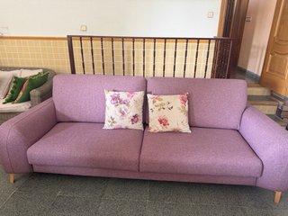 Sofá Malva Rosa de 2,45m