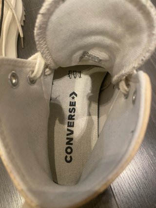 Converse Run Star Hike Plataforma Beige de piel