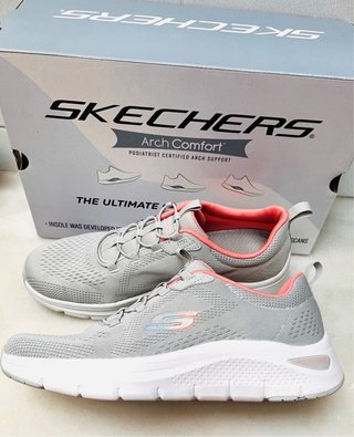 Skechers Arch Comfort 2.0 Gris/Rosa