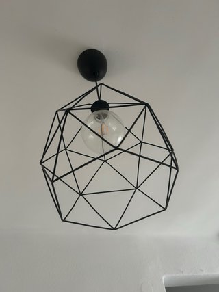 Lámpara de Techo Geométrica Negra