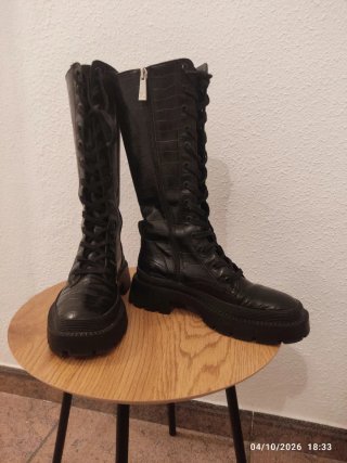 Botas Altas Zara Negras Talla 37