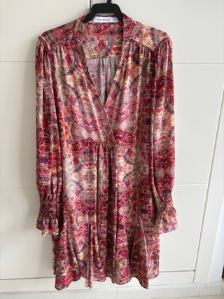 Vestido Boho fucsia y burdeos de Pedro del Hierro