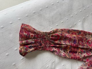 Vestido Boho fucsia y burdeos de Pedro del Hierro