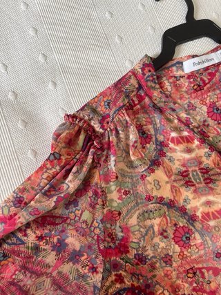Vestido Boho fucsia y burdeos de Pedro del Hierro