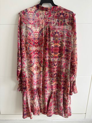 Vestido Boho fucsia y burdeos de Pedro del Hierro