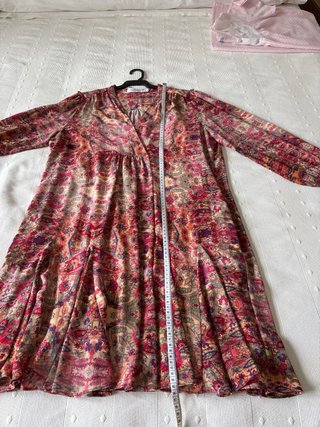 Vestido Boho fucsia y burdeos de Pedro del Hierro