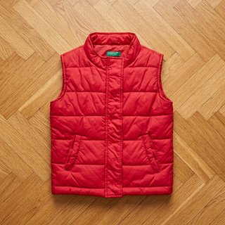 Chaleco Acolchado Rojo Benetton