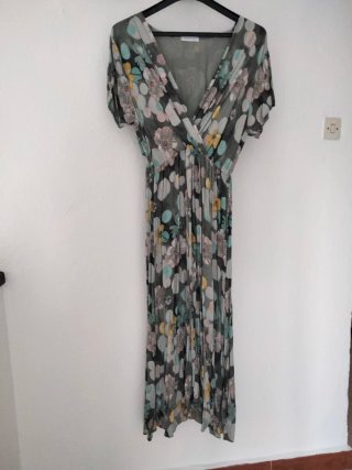 Vestido largo estampado