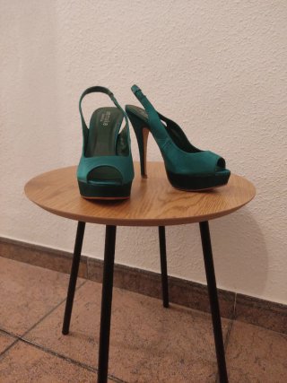 Zapatos de Vestir Marypaz Verde Talla 38