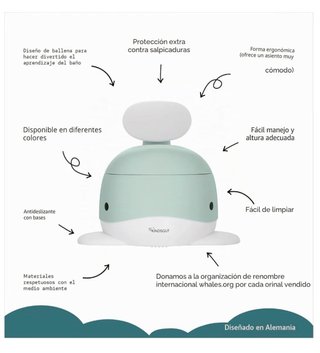 Orinal Infantil Kindsgut Diseño Ballena