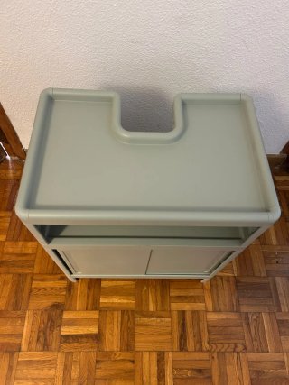 Armario bajo lavabo verde 50x33x57 cm