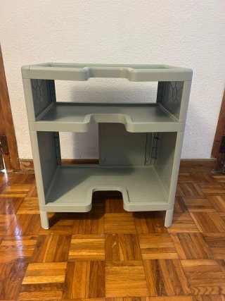 Armario bajo lavabo verde 50x33x57 cm