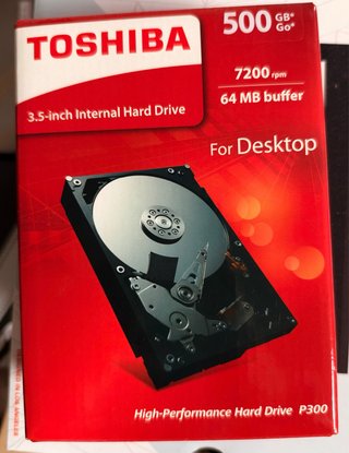 Disco Duro Toshiba 500GB 3.5 Interno P300