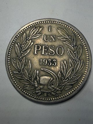 Moneta 1 Peso Cile 1933