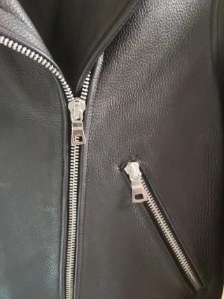 Cazadora Biker Mango Piel Negra