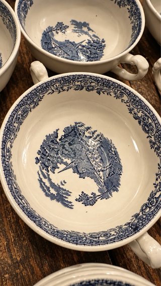 Vajilla Antigua Johnson Bros Azul