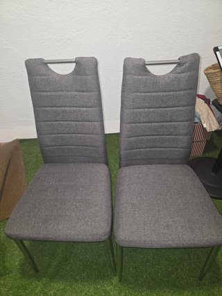 Set de 6 Sillas de Comedor Grises