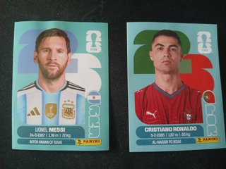 Messi + Cristiano Ronaldo Panini Mundial 2026